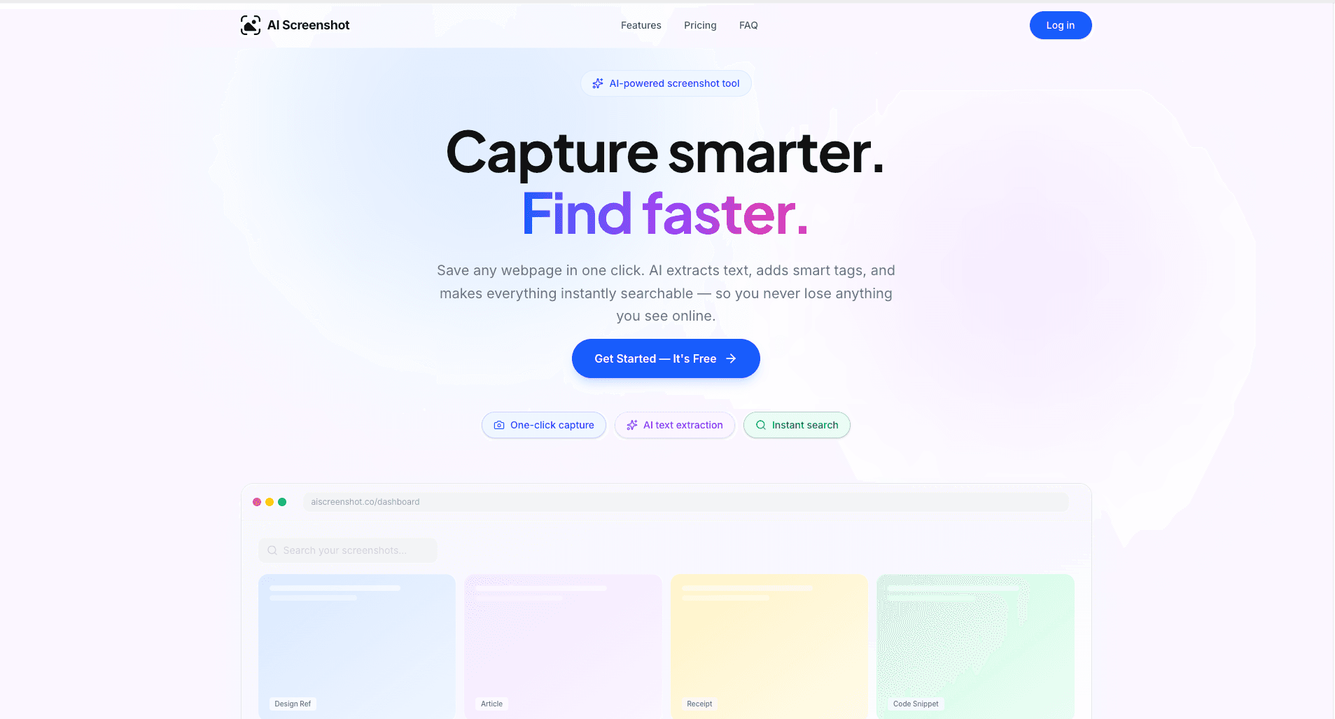 AI Screenshot - SaaS Productivity