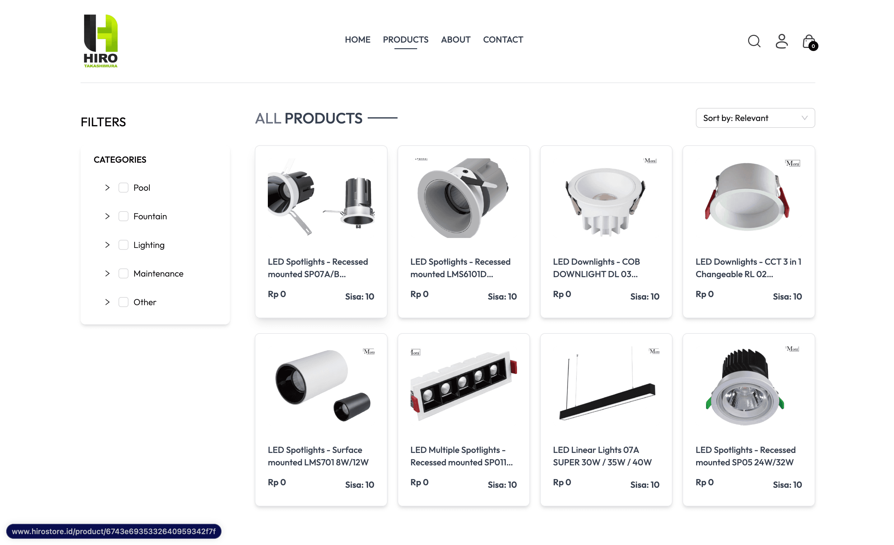 Hirostore - E-commerce
