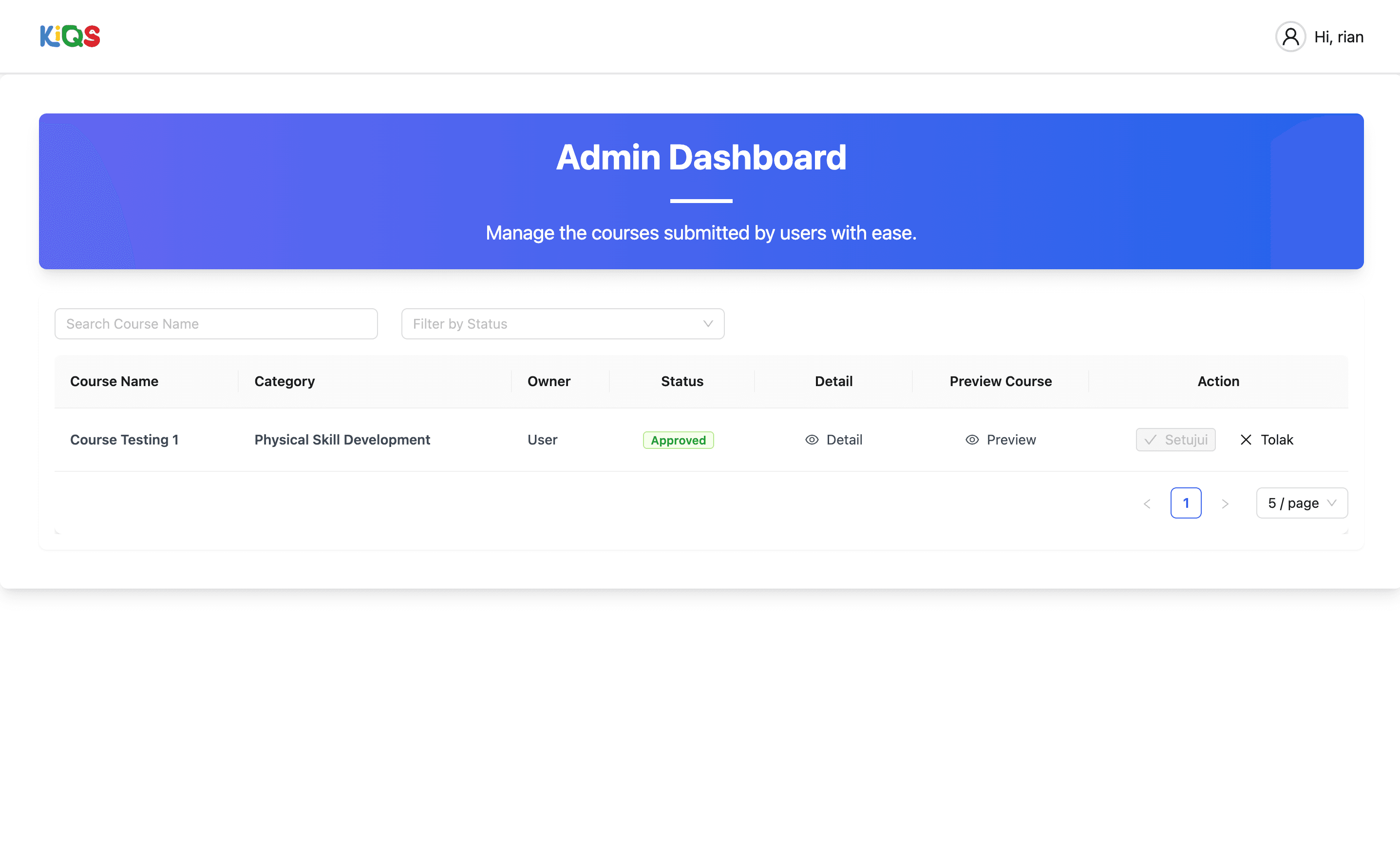 KIQS LMS - Learning Management System